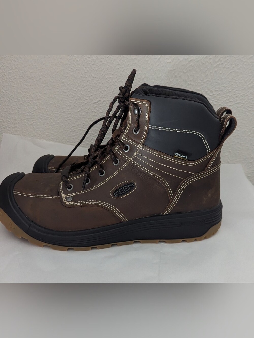 KEEN Utility BOOT Men's Fort Wayne 11.5 EE Carbon Toe Waterproof Work 1027100EE
